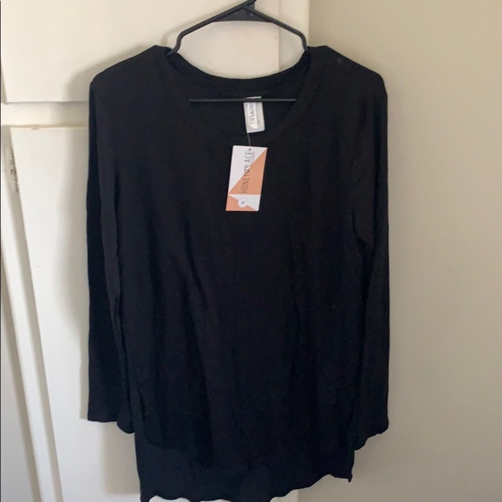 Honey and lace long sleeve high low